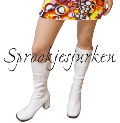 laarzen disco/gogo wit, Mix&Match