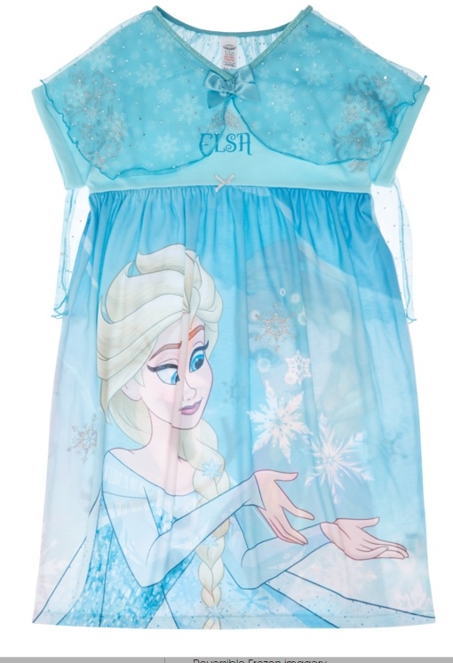 omkeerbaar Elsa/Anna/Olaf pyjama MET CAPE