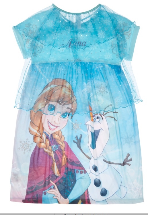 omkeerbaar Elsa/Anna/Olaf pyjama MET CAPE