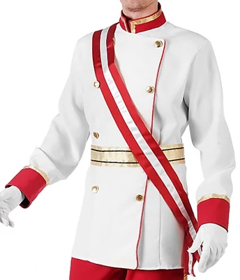 Prinsenkostuum creme/rood 2