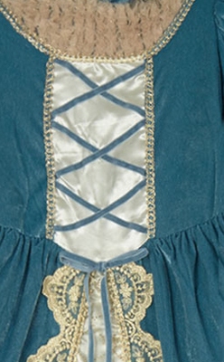 prinsessenjurk blauw/groen