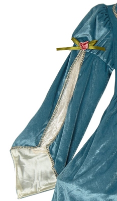 prinsessenjurk blauw/groen