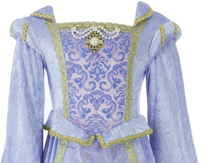 prinsessenjurk lichtblauw/lila