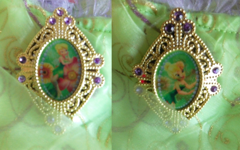 Tinkerbell 2, met vleugels en hologrambroche