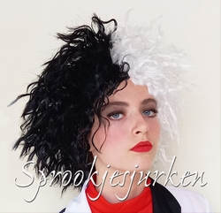 Cruella De Vil pruik 