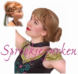 Anna pruik met knot